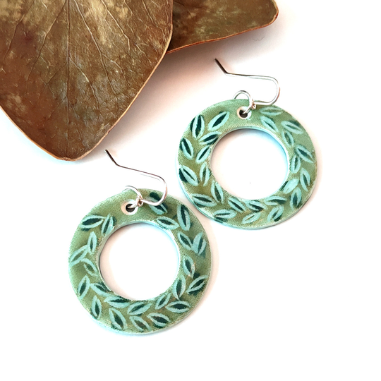 Porcelain Earrings Donut