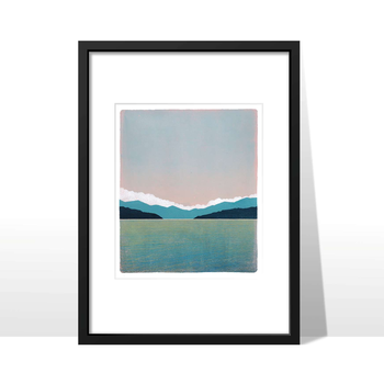 Long White Cloud Frame Unique Monotype Medium