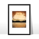 Shifting Sky2 Frame Unique Monotype 