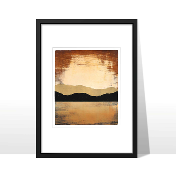 Shifting Sky2 Frame Unique Monotype 