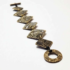 Reticulated Brass Papa Bracelet-jewellery-The Vault