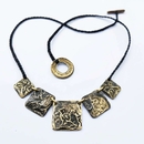 Reticulated Brass Papa Necklace