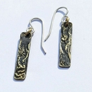 Medium Reticulated Brass Papa Earrings