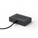 Lexon Flip Classic Rubber Alarm Clock Dark Grey