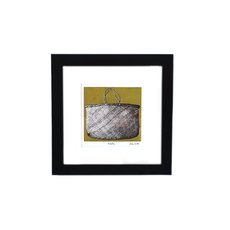 Kete Green Background Framed Hand Screen Print-artists-and-brands-The Vault
