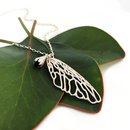 Kikihi Necklace Silver with Lab Emerald