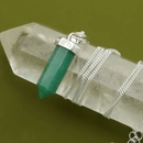 Green Aventurine Little Strength Necklace Silver