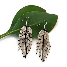 Japanese Seed Beads Earrings-jewellery-The Vault