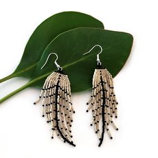 Japanese Seed Beads Earrings-jewellery-The Vault