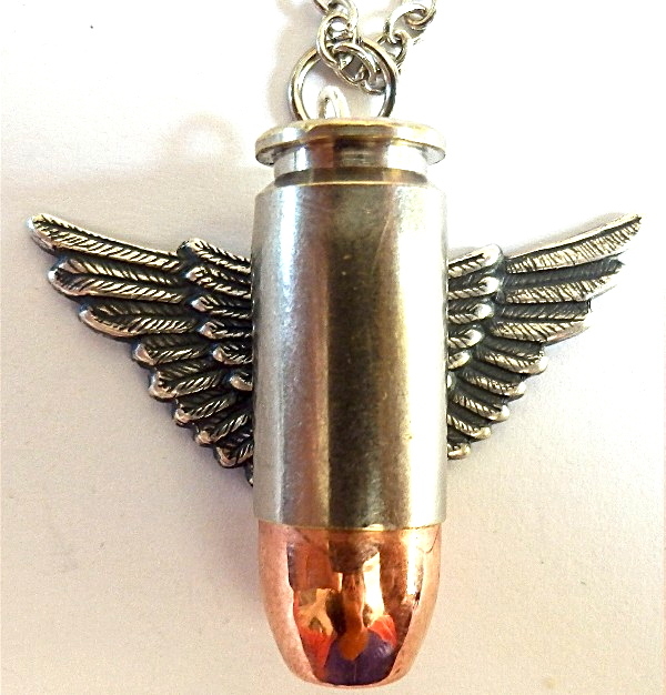 Copperhead Winged Pendant Steel NZ Jewellery at The Vault NZ