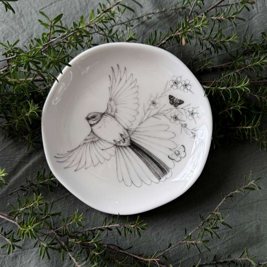 Trinket Dish Come Fly with Me Piwakawaka