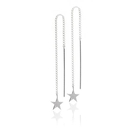 Stargazer Thread Earrings Silver