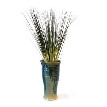 Blue Green Tall Vase