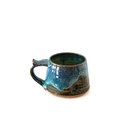 Conical Blue Green Mug