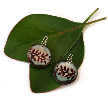 Porcelain Earrings Disc