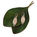 Porcelain Earrings Leaf