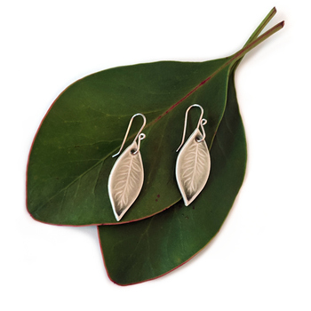 Porcelain Earrings Leaf