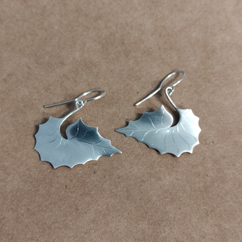 Silver Lacebark Earrings