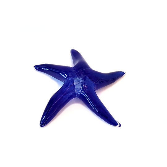 Glass Starfish Cobalt Blue