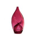 Glass Vessel Internal Twist Gold Ruby