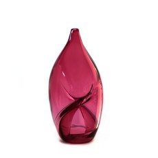 Glass Vessel Internal Twist Gold Ruby-artists-and-brands-The Vault