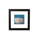 Kete Teal Background Framed Screen Print