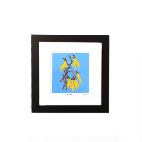 Kowhai Framed Screen Print