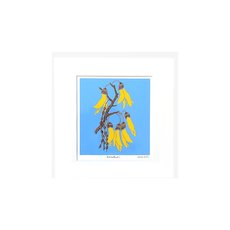 Kowhai Matted Hand Screen Print-artists-and-brands-The Vault