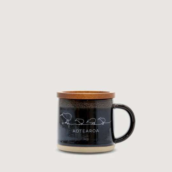 Ceramic Espresso Mug Kiwi Black