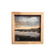 Chaffers Square Encaustic Original Painting-artists-and-brands-The Vault