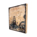 Ashleigh Court Newtown Encaustic Original Painting