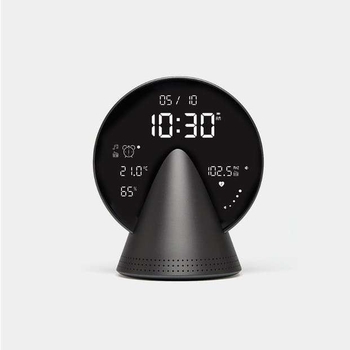 Conic Radio Alarm Speaker Platinum Grey-lifestyle-The Vault