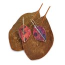 Autumn Leaf Earrings Brass Patina 