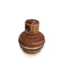Brown Ceramic Gas Bottle Sculpture Small