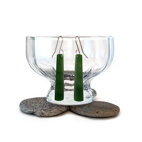 Pounamu Earrings Silver Hooks