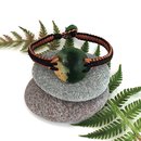 Pounamu Bracelet Disc Multi Black Cord