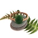 Pounamu Bracelet Disc Beige Cord