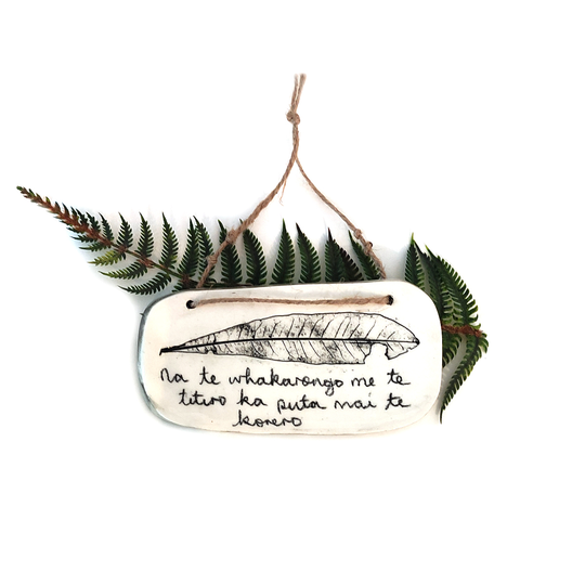 Medium Whakatauki Hanging