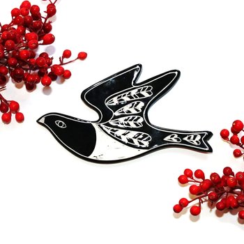 Ceramic Sgraffito Kereru-artists-and-brands-The Vault