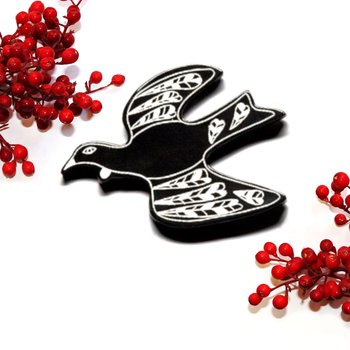 Ceramic Sgraffito Tui  -artists-and-brands-The Vault