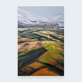 Coast South Island NZ Box Frame White-art-The Vault