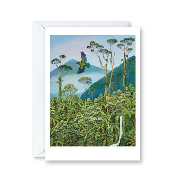 Kea Calls Over Cloaked Forest Card-cards-The Vault