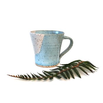 Blue and White Speckled Small Mug-artists-and-brands-The Vault