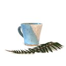 Blue and White Speckled Small Mug
