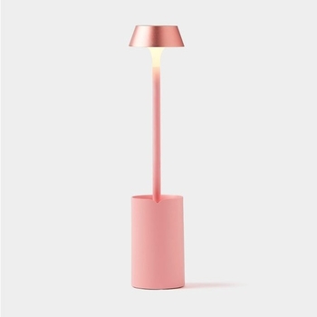 Lexon Mini Clip ON Reading Lamp Light Pink-lifestyle-The Vault