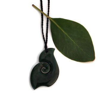 Pounamu Pendant Hei Matau-jewellery-The Vault