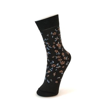 Crew Socks Manuka Flowers Dark Olive-lifestyle-The Vault