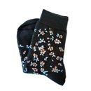 Crew Socks Manuka Flowers Dark Olive