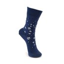 Crew Socks Manuka Flowers Marine Blue