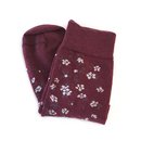 Crew Socks Manuka Flowers Fire Brick